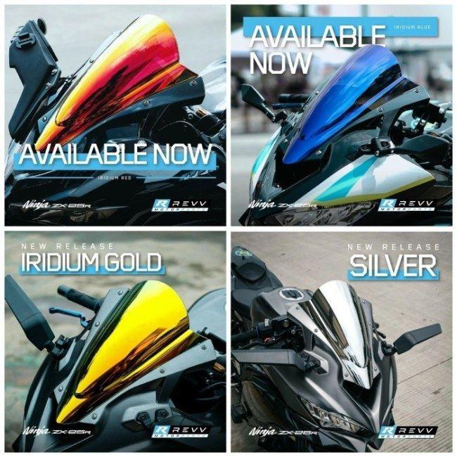 Revv レブ Iridium Windshield Color:Gold ZX-25R ZX-4R ZX-4RR Revv レブ Iridium Windshield Color:Gold ZX-25R ZX-4R ZX-4RR