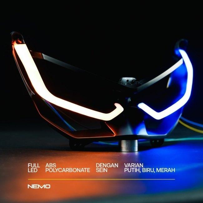 NEMO（ニーモ） ネモ LED Headlight Trim Color：Red N-MAX YAMAHA ヤマハ ヘッドライト 灯火類 ...