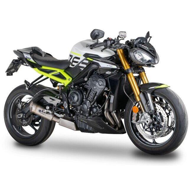 SPARK EXHAUST スパーク マフラー ステンレスマニホールド + プレサイレンサーBOX タイプ：チタン Street Triple 765 RS STREET TRIPLE R MOTO2 EDITION