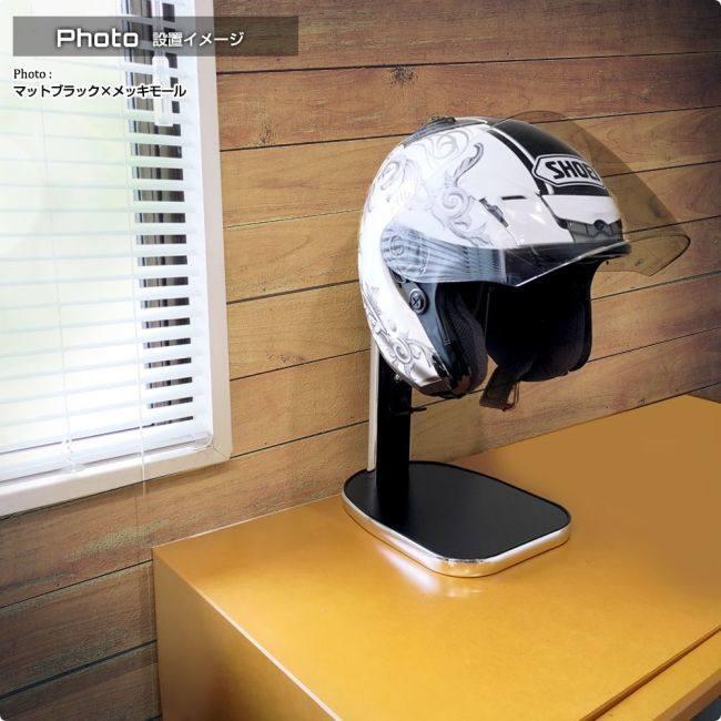 DELTA DIRECT デルタダイレクト ヘルメットスタンド タイプ：メッキモール / カラー：レザーブラック ヘルメットピロー・ヘルメットスタンド ヘルメット | デルタダイレクト | 06