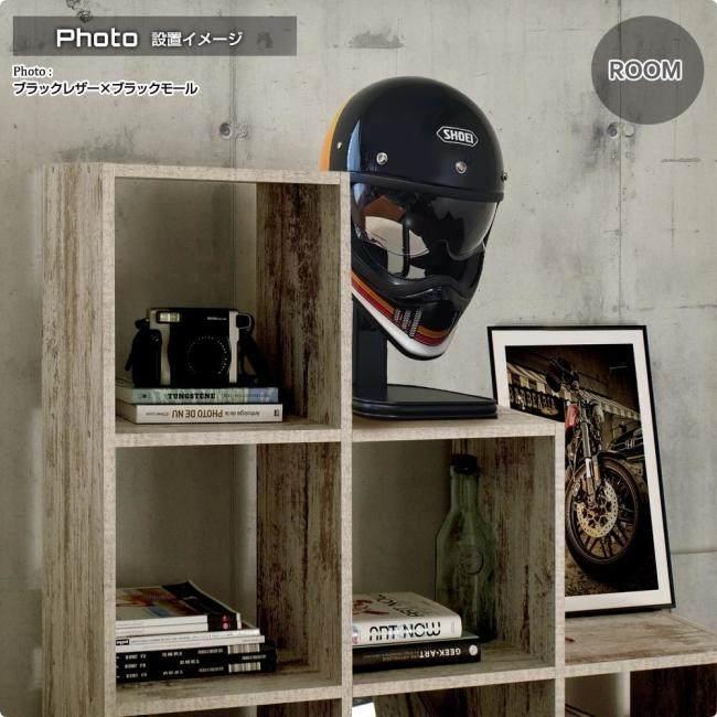 DELTA DIRECT デルタダイレクト ヘルメットスタンド タイプ：ブラックモール / カラー：ライトチェリー※ツヤ ヘルメットピロー・ヘルメットスタンド | デルタダイレクト | 05