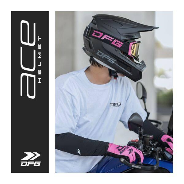DFG ディーエフジー エースヘルメット【軽量/ベンチレーション/インカム・メガネ対応/内装洗濯可能】 サイズ：S(55-56cm) オフロードヘルメット ヘルメット | DFG | 19