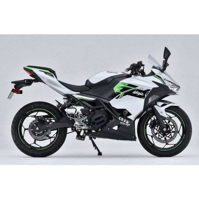OVER オーヴァー BACK-STEP 4ポジション カラー：ブラック Ninja e-1 KAWASAKI カワサキ バックステップ ステップ 足回りの画像