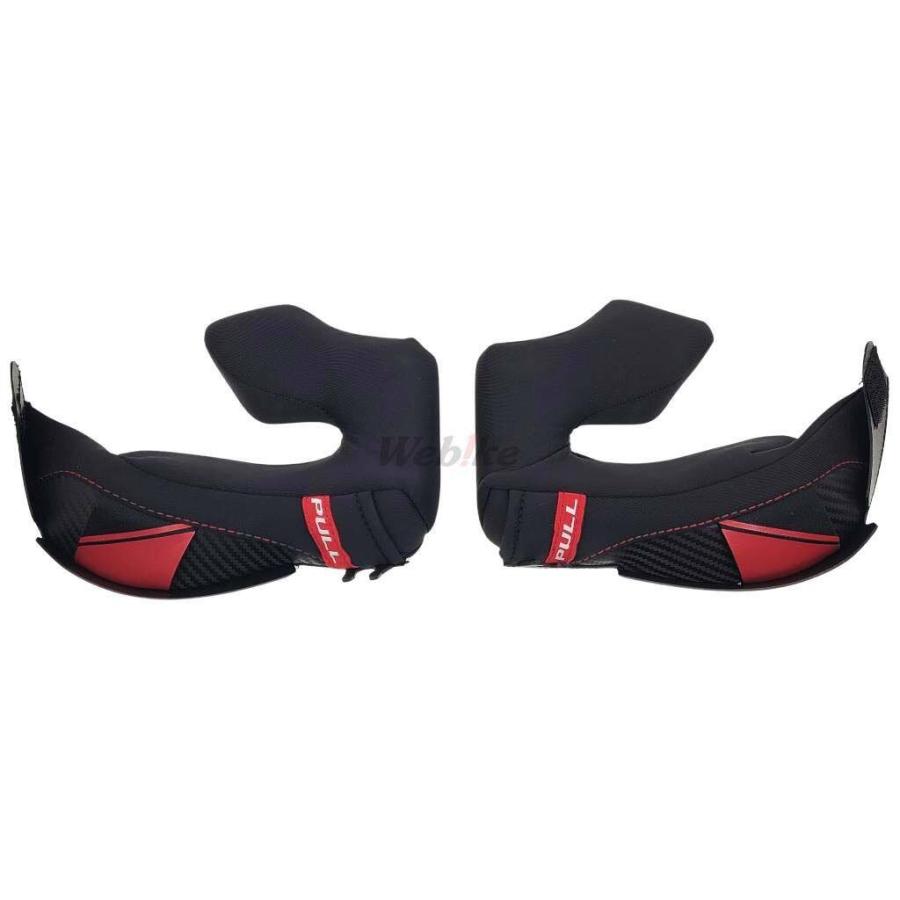 KYT ケイワイティ SKYHAWK CHEEK PADS サイズ：L ヘルメット内装チーク
