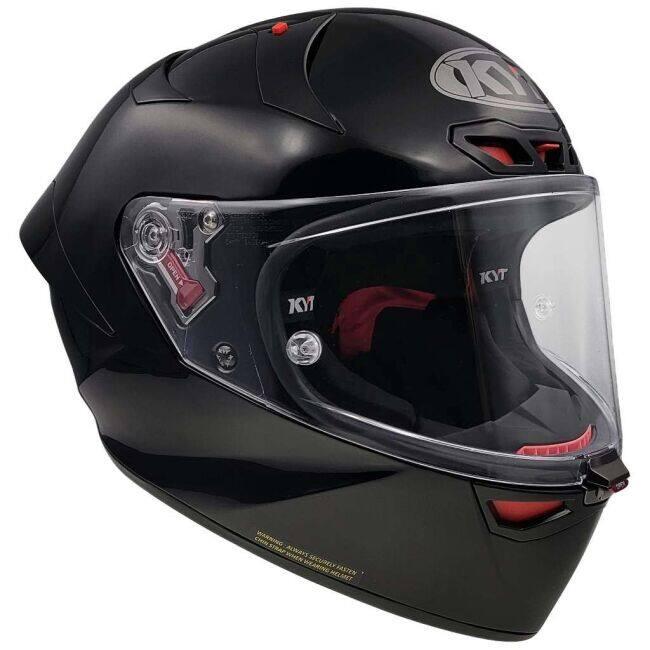 KYT ケイワイティ KX-1 RACE GP PLAIN BLACK ／E06-FIM［プレーン