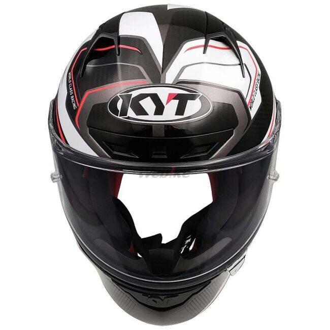 KYT ケイワイティ NZ RACE CARBON COMPETITION WHITE ／E06［カーボンコンペティションホワイト］ヘルメット サイズ：M(57-58cm) フルフェイスヘルメット | ブランド登録なし | 19