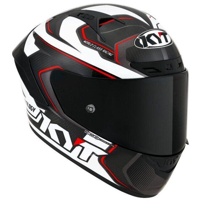 KYT ケイワイティ NZ RACE CARBON COMPETITION WHITE ／E06［カーボンコンペティションホワイト］ヘルメット サイズ：M(57-58cm) フルフェイスヘルメット | ブランド登録なし | 01