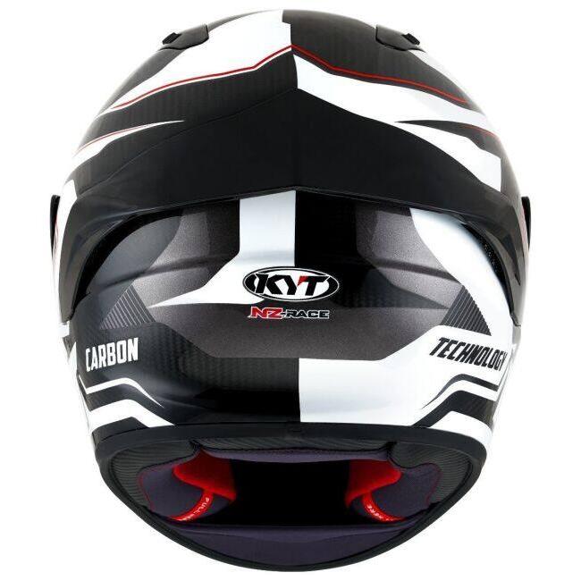 KYT ケイワイティ NZ RACE CARBON COMPETITION WHITE ／E06［カーボンコンペティションホワイト］ヘルメット サイズ：M(57-58cm) フルフェイスヘルメット | ブランド登録なし | 07
