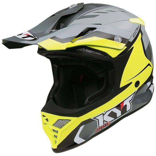 KYT ケイワイティ SKYHAWK [スカイホーク] GLOWING ANTHR.／YELLOW［グローイング アンスラサイト／イエロー］ヘルメット サイズ：M(57-58cm) ヘルメット | ブランド登録なし | 16