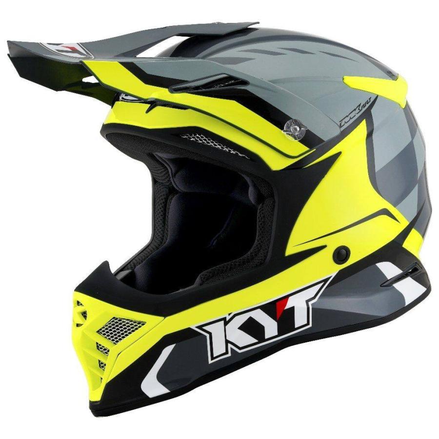 KYT ケイワイティ SKYHAWK [スカイホーク] GLOWING ANTHR.／YELLOW［グローイング アンスラサイト／イエロー］ヘルメット サイズ：L(59-60cm) ヘルメット | ブランド登録なし