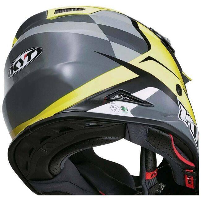 KYT ケイワイティ SKYHAWK [スカイホーク] GLOWING ANTHR.／YELLOW［グローイング アンスラサイト／イエロー］ヘルメット サイズ：L(59-60cm) ヘルメット | ブランド登録なし | 15