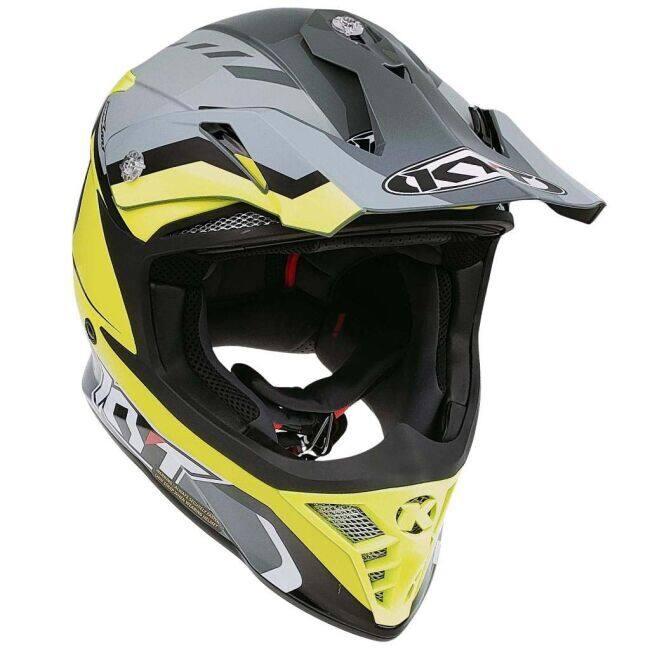KYT ケイワイティ SKYHAWK [スカイホーク] GLOWING ANTHR.／YELLOW［グローイング アンスラサイト／イエロー］ヘルメット サイズ：L(59-60cm) ヘルメット | ブランド登録なし | 17