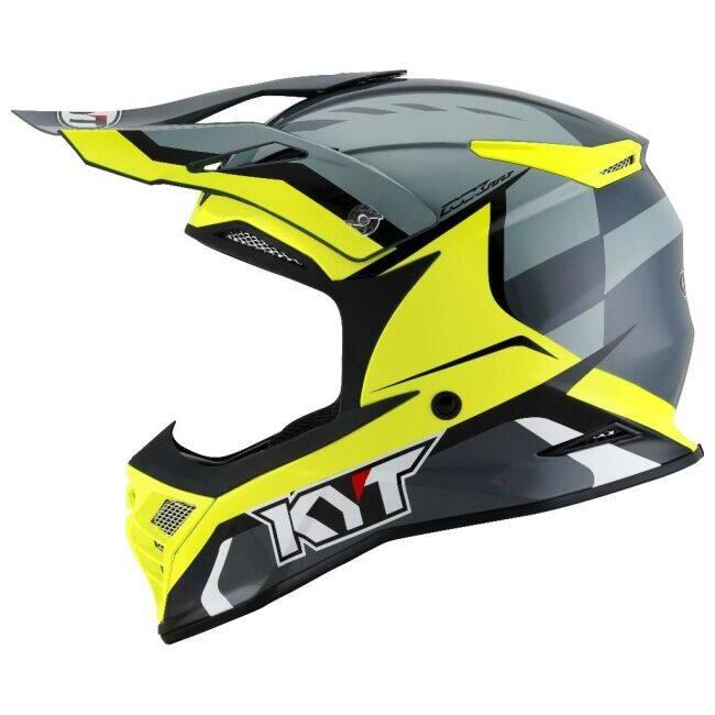 KYT ケイワイティ SKYHAWK [スカイホーク] GLOWING ANTHR.／YELLOW［グローイング アンスラサイト／イエロー］ヘルメット サイズ：L(59-60cm) ヘルメット | ブランド登録なし | 02
