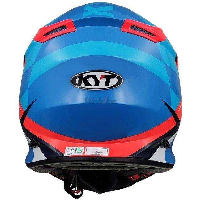 KYT ケイワイティ SKYHAWK [スカイホーク] GLOWING BLUE／ORANGE FLUO［グローイング ブルー／オレンジ フロー］ヘルメット サイズ：L(59-60cm) ヘルメット | ブランド登録なし | 15