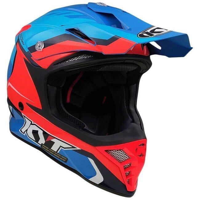 KYT ケイワイティ SKYHAWK [スカイホーク] GLOWING BLUE／ORANGE FLUO［グローイング ブルー／オレンジ フロー］ヘルメット サイズ：L(59-60cm) ヘルメット | ブランド登録なし | 17