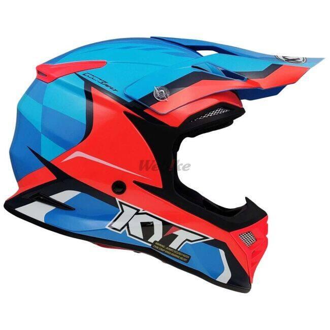 KYT ケイワイティ SKYHAWK [スカイホーク] GLOWING BLUE／ORANGE FLUO［グローイング ブルー／オレンジ フロー］ヘルメット サイズ：L(59-60cm) ヘルメット | ブランド登録なし | 19