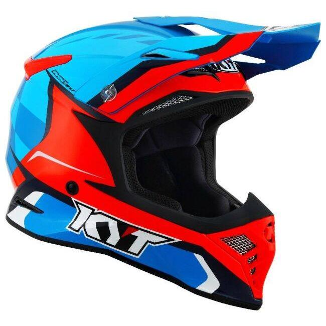 KYT ケイワイティ SKYHAWK [スカイホーク] GLOWING BLUE／ORANGE FLUO［グローイング ブルー／オレンジ フロー］ヘルメット サイズ：L(59-60cm) ヘルメット | ブランド登録なし | 01