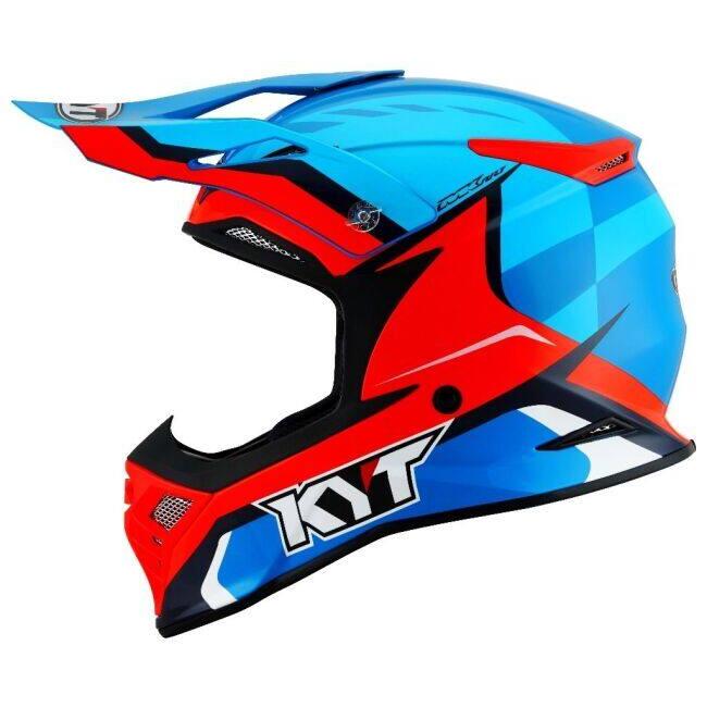KYT ケイワイティ SKYHAWK [スカイホーク] GLOWING BLUE／ORANGE FLUO［グローイング ブルー／オレンジ フロー］ヘルメット サイズ：L(59-60cm) ヘルメット | ブランド登録なし | 02