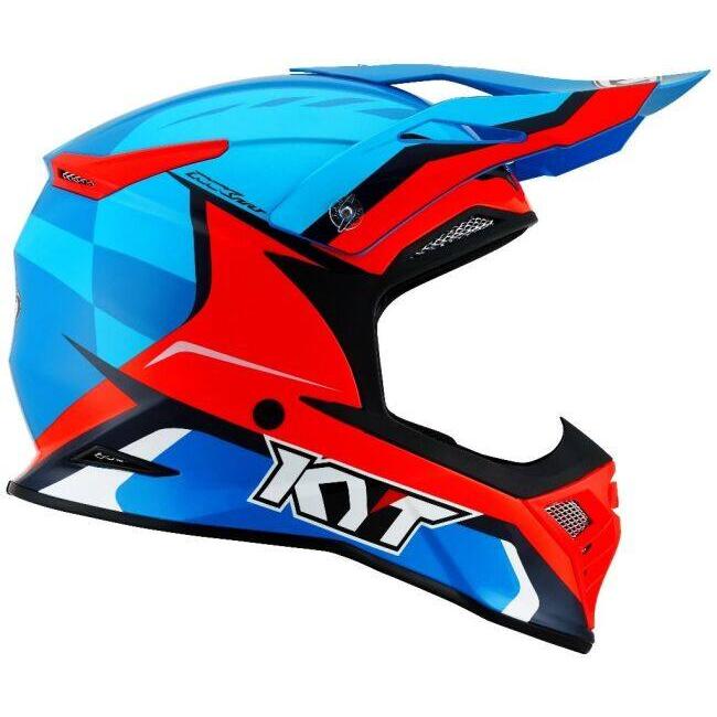 KYT ケイワイティ SKYHAWK [スカイホーク] GLOWING BLUE／ORANGE FLUO［グローイング ブルー／オレンジ フロー］ヘルメット サイズ：L(59-60cm) ヘルメット | ブランド登録なし | 03