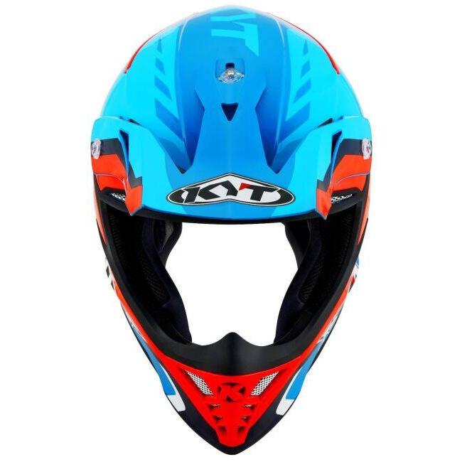 KYT ケイワイティ SKYHAWK [スカイホーク] GLOWING BLUE／ORANGE FLUO［グローイング ブルー／オレンジ フロー］ヘルメット サイズ：L(59-60cm) ヘルメット | ブランド登録なし | 04