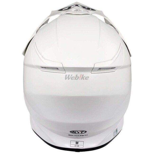 KYT ケイワイティ SKYHAWK [スカイホーク] PLAIN WHITE［プレーン ホワイト］ヘルメット サイズ：M(57-58cm) オフロードヘルメット ヘルメット | ブランド登録なし | 15