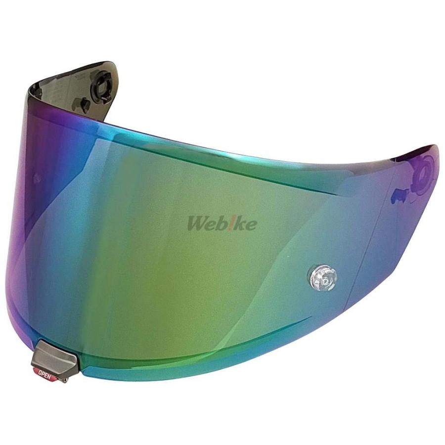 KYT ケイワイティ KX-1 RACE GP VISOR カラー：IRIDIUM ヘルメット