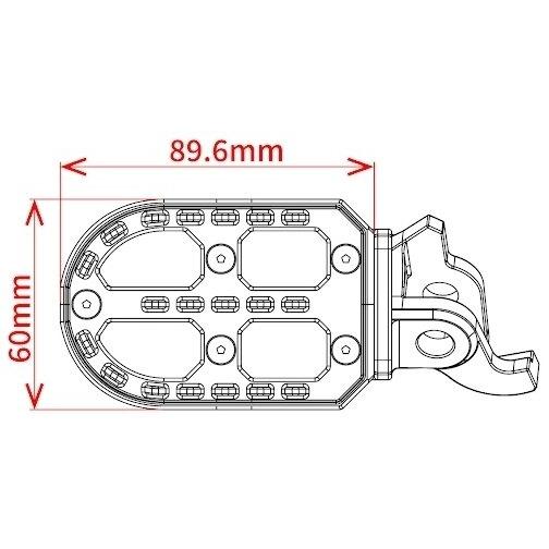 ZETA ジータ アドベンチャーフットペグ カラー：ブラック レブル 250 CL250 CL500 HONDA ホンダ フットペグ ステップ 足回り | ZETA | 09