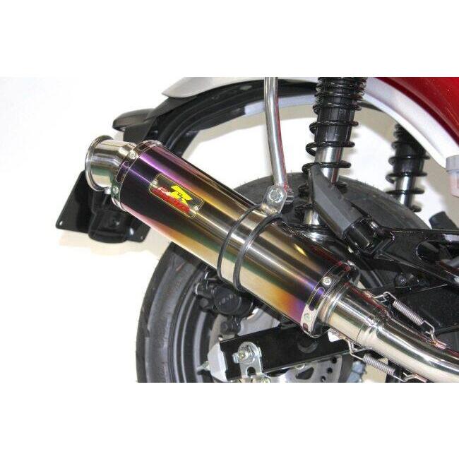 Realize リアライズ ダウンタイプ エンプレス マフラー サイレンサーシェル：チタン DAX125 HONDA ホンダ フルエキゾーストマフラー_2