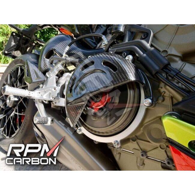 RPM CARBON アールピーエムカーボン DP乾式クラッチカバー PANIGALEV4 仕上げ：ツヤあり / 仕様：平織 Panigale V4 V4S V4R Streetfighter Multistrada | ブランド登録なし | 01