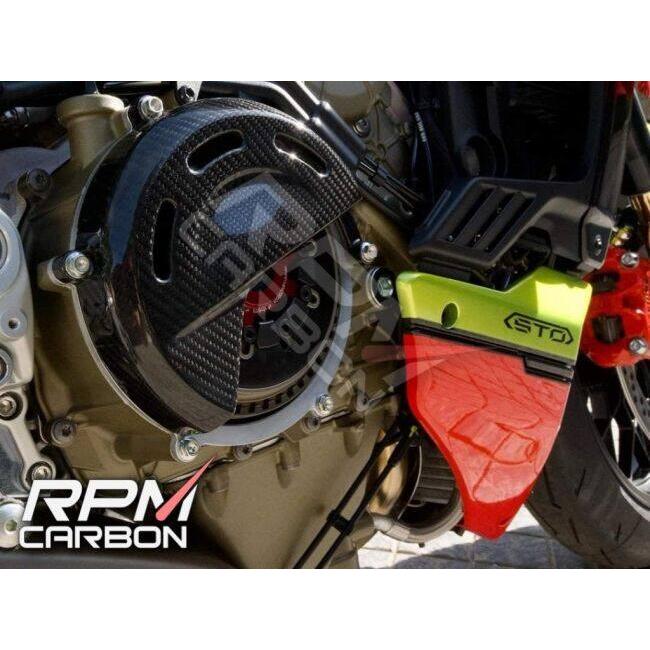 RPM CARBON アールピーエムカーボン DP乾式クラッチカバー PANIGALEV4 仕上げ：ツヤあり / 仕様：平織 Panigale V4 V4S V4R Streetfighter Multistrada | ブランド登録なし | 03