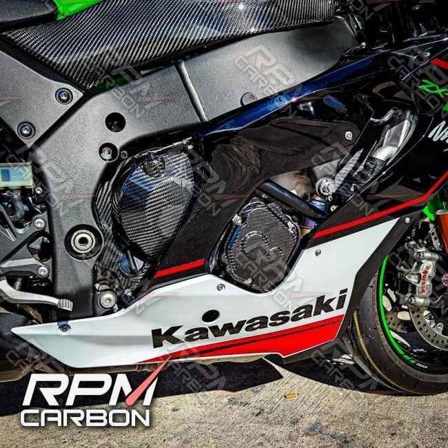 RPM CARBON アールピーエムカーボン エンジンカバープロテクター Cタイプ NINJA ZX-10R 仕上げ：ツヤあり / 仕様：綾織 ZX10RR ZX10R SE KAWASAKI カワサキ | ブランド登録なし | 01
