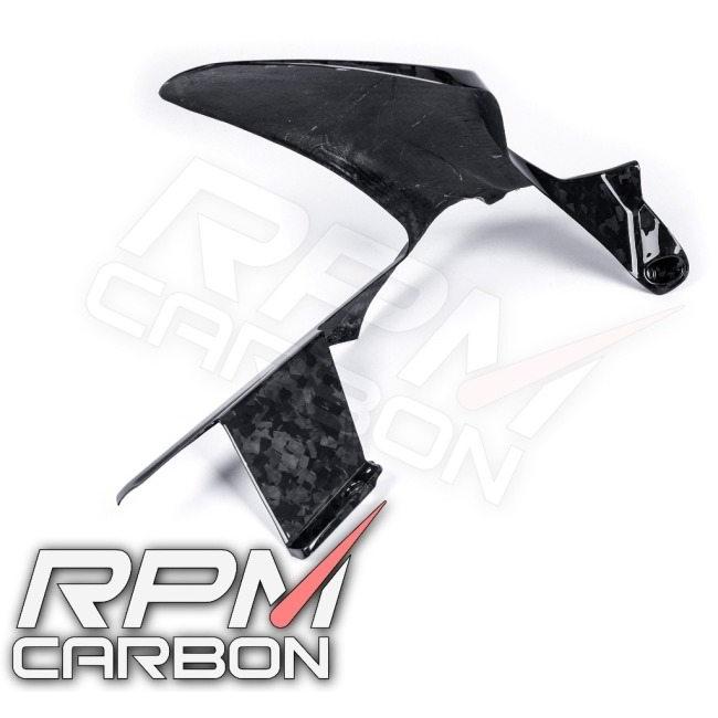 RPM CARBON アールピーエムカーボン チェーンガード付きリアフェンダー PANIGALE 仕上げ：ツヤなし / 仕様：鍛造カーボン Panigale V4 V4R V4S リアフェンダー