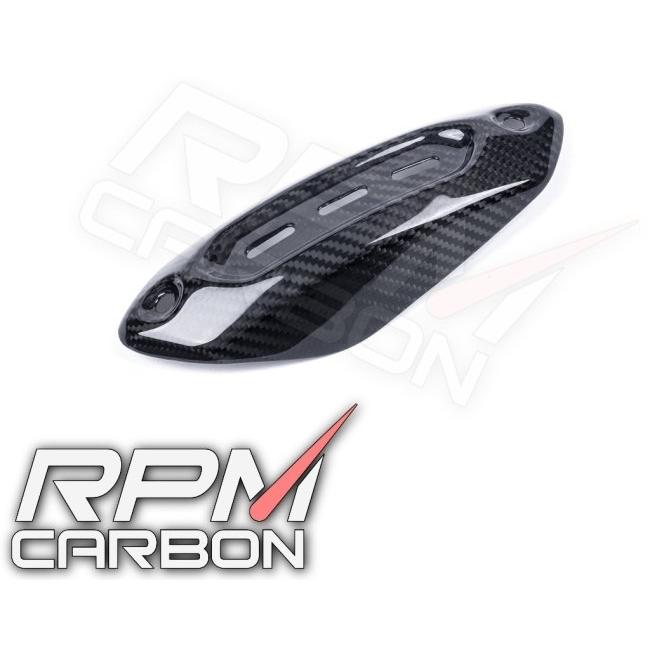 RPM CARBON アールピーエムカーボン Exhaust Pipe Cover Hypermotard 821 / 939 / 950 Finish：Glossy / Weave：Forged Carbon｜webike｜17