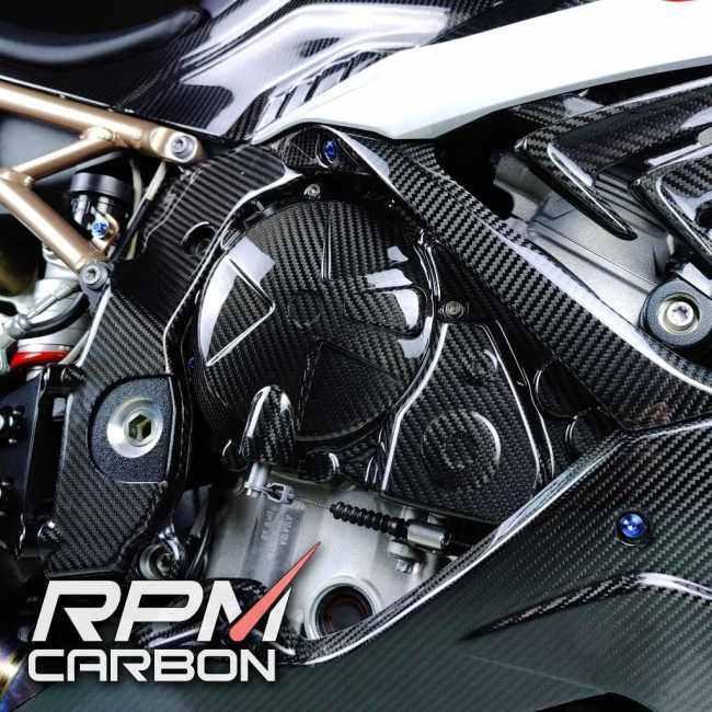 RPM CARBON アールピーエムカーボン クラッチカバープロテクター S1000RR 2020- 仕上げ：ツヤあり / 仕様：平織 S1000R M1000RR BMW クラッチカバー エンジン | ブランド登録なし | 01