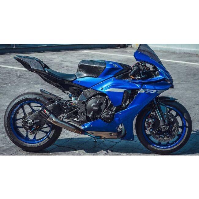 RPM CARBON アールピーエムカーボン タンクカバー WSBKスタイル YZF-R1 仕上げ：ツヤあり / 仕様：鍛造カーボン R1 R1S R1M YAMAHA ヤマハ タンク関連 外装 | ブランド登録なし | 01