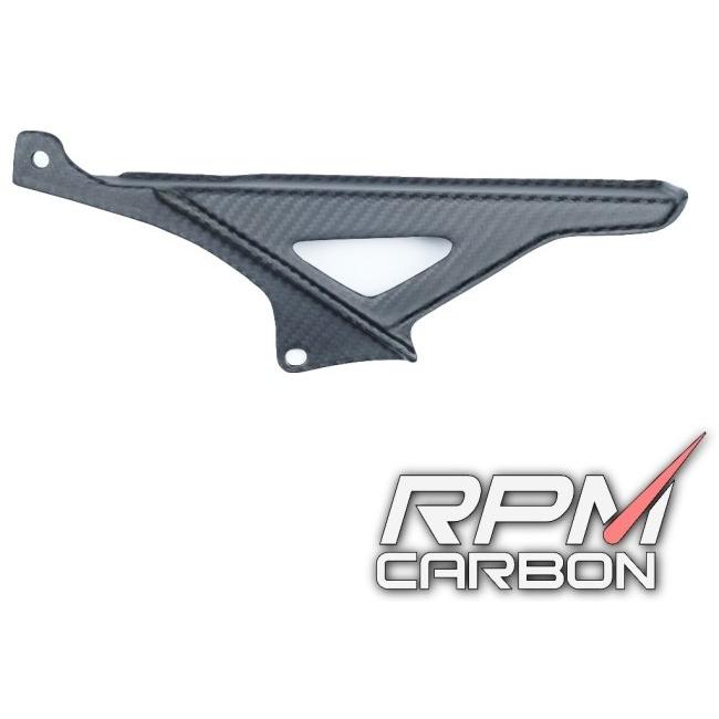 RPM CARBON アールピーエムカーボン アッパーチェーンガード RSV4 仕上げ：ツヤなし / 仕様：平織 Tuono APRILIA アプリリア チェーンガード フレームの画像