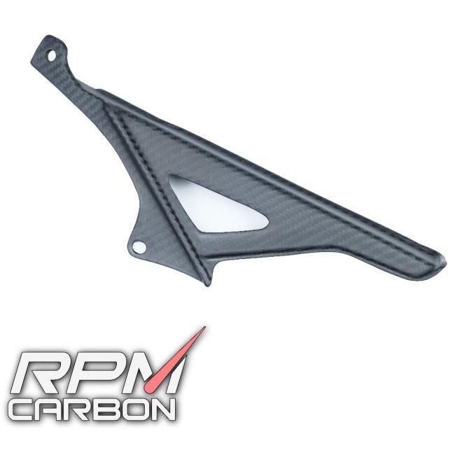 RPM CARBON アールピーエムカーボン アッパーチェーンガード RSV4 仕上げ：ツヤなし / 仕様：平織 Tuono APRILIA アプリリア チェーンガード フレームの画像