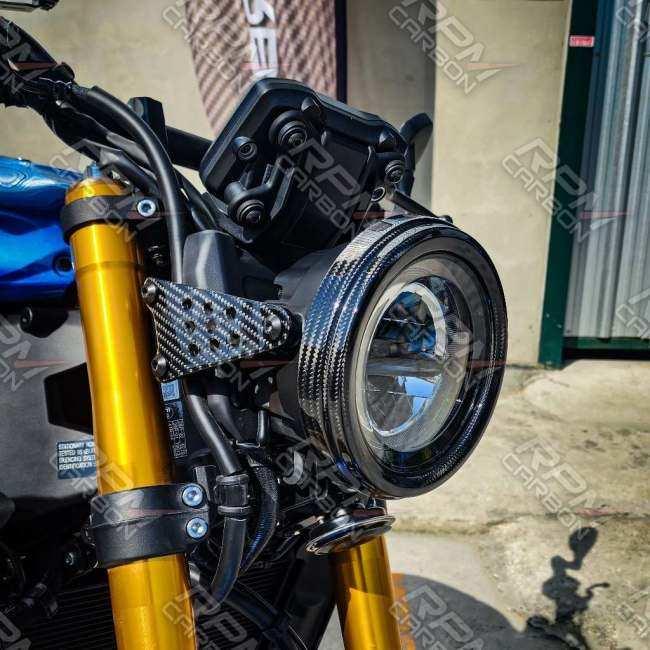RPM CARBON アールピーエムカーボン ヘッドライトリム XSR900 仕上げ