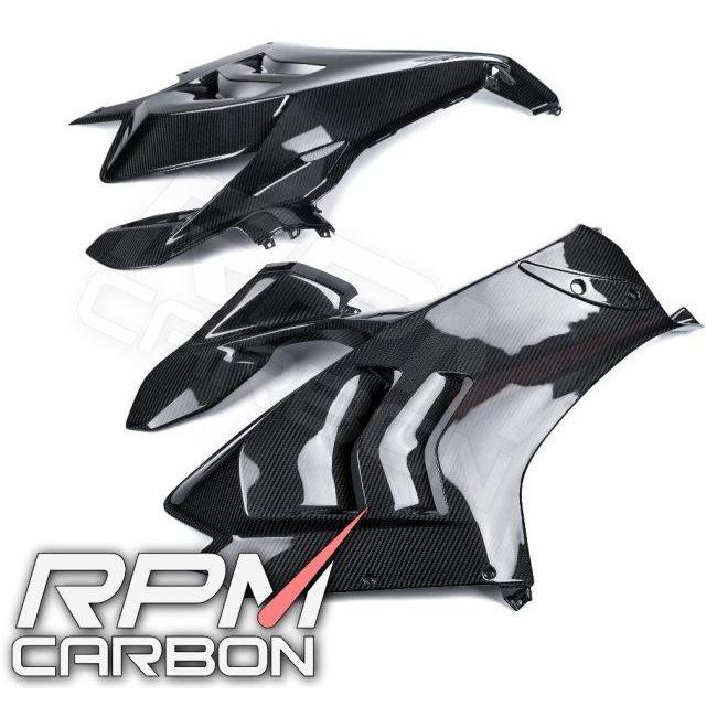 RPM CARBON アールピーエムカーボン サイドカウル PANIGALEV4 仕上げ：ツヤあり / 仕様：平織 Panigale V4 V4S V4R DUCATI ドゥカティ カウル関連 外装の画像