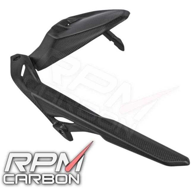 RPM CARBON アールピーエムカーボン チェーンガード付きリアフェンダー (DPスタイル) 仕上げ：ツヤなし / 仕様：綾織 Monster937 DUCATI ドゥカティ 外装の画像