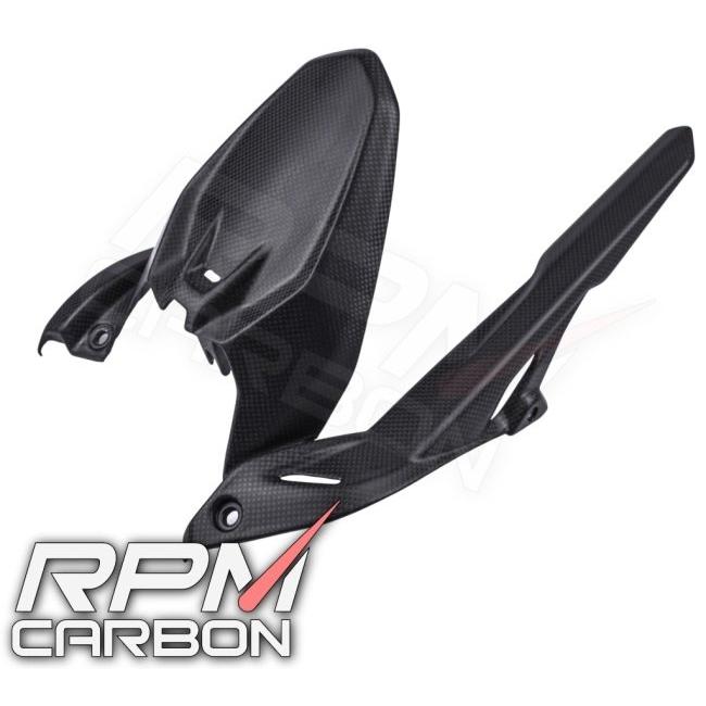 RPM CARBON アールピーエムカーボン チェーンガード付きリアフェンダー (DPスタイル) 仕上げ：ツヤなし / 仕様：綾織 Monster937 DUCATI ドゥカティ 外装の画像