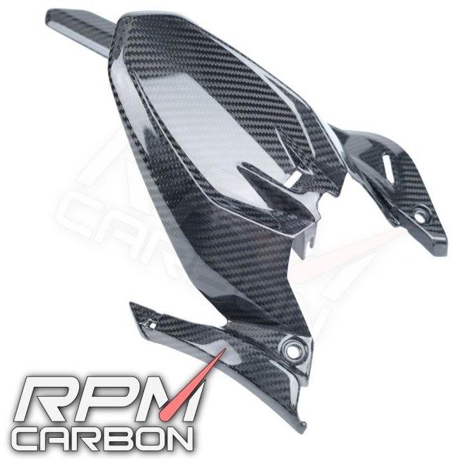RPM CARBON アールピーエムカーボン チェーンガード付きリアフェンダー (DPスタイル) 仕上げ：ツヤなし / 仕様：綾織 Monster937 DUCATI ドゥカティ 外装の画像