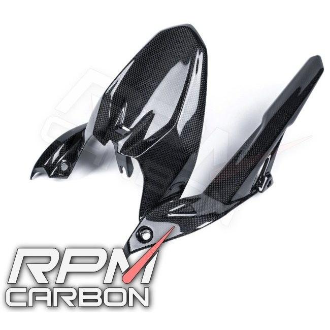 RPM CARBON アールピーエムカーボン チェーンガード付きリアフェンダー (DPスタイル) 仕上げ：ツヤなし / 仕様：綾織 Monster937 DUCATI ドゥカティ 外装の画像