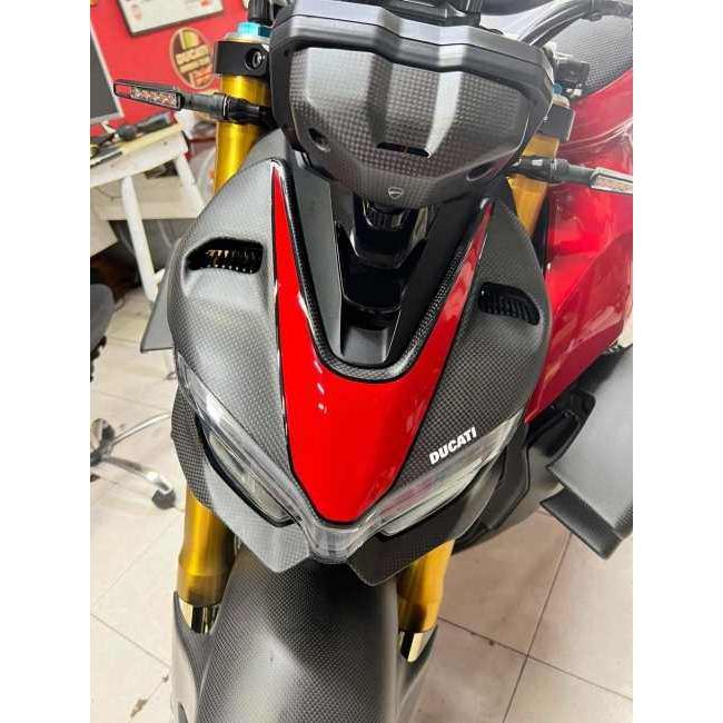 RPM CARBON アールピーエムカーボン ヘッドライトアンダーカウル STREETFIGHTER V4 仕上げ：ツヤなし / 仕様：鍛造カーボン Streetfighter V4S V2 カウル関連