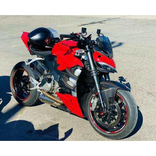 RPM CARBON アールピーエムカーボン ヘッドライトアンダーカウル STREETFIGHTER V4 仕上げ：ツヤなし / 仕様：鍛造カーボン Streetfighter V4S V2 カウル関連