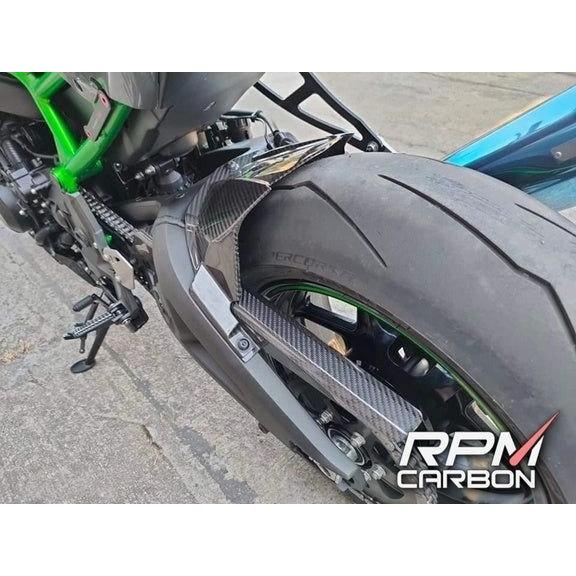 RPM CARBON アールピーエムカーボン Chain Guard for Z H2 Finish：Glossy / Weave：Forged Carbon Z H2 KAWASAKI カワサキ｜webike｜02