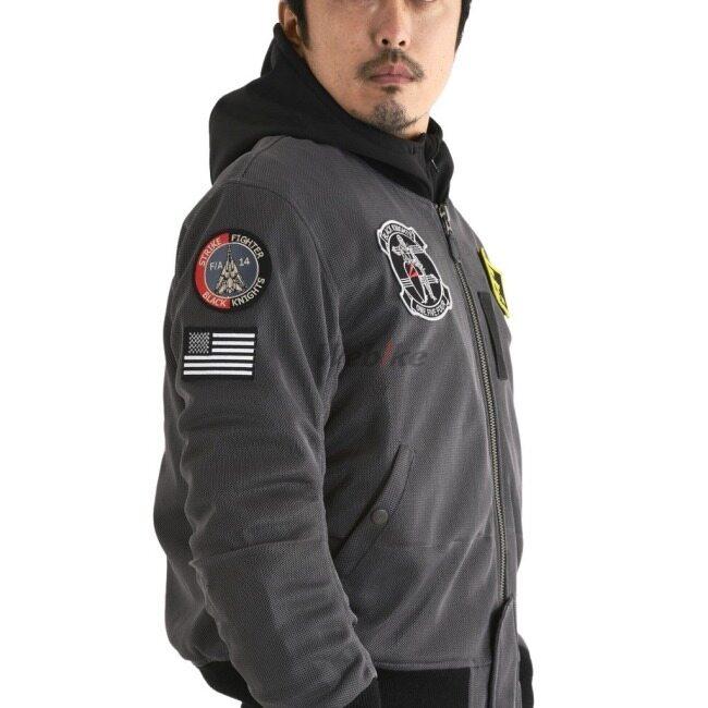 HOUSTON（ヒューストン） MA-1 BLACK KNIGHTS MESH M／C JAC サイズ
