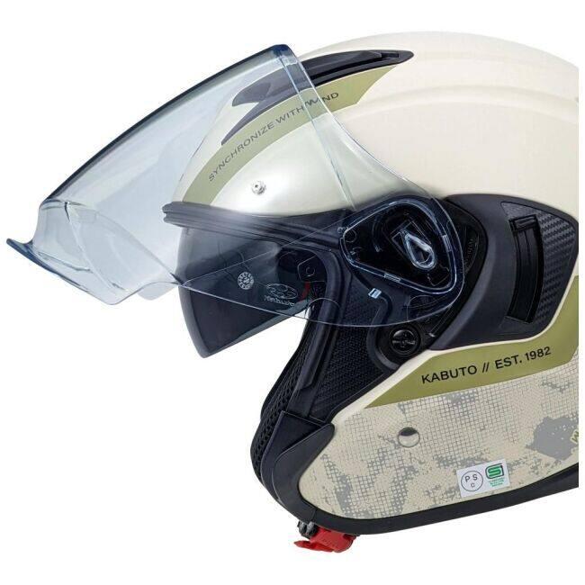 OGK KABUTO オージーケーカブト EXCEED2 DUNE [エクシード2 デューン フラットアイボリー] ヘルメット サイズ：XL(61-62cm) ジェットヘルメット | OGK Kabuto | 09