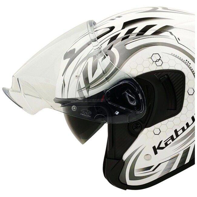 OGK KABUTO オージーケーカブト EXCEED2 CYBER [エクシード2 サイバー パールホワイトブラック] ヘルメット サイズ：XS(54-55cm) ジェットヘルメット | OGK Kabuto | 12