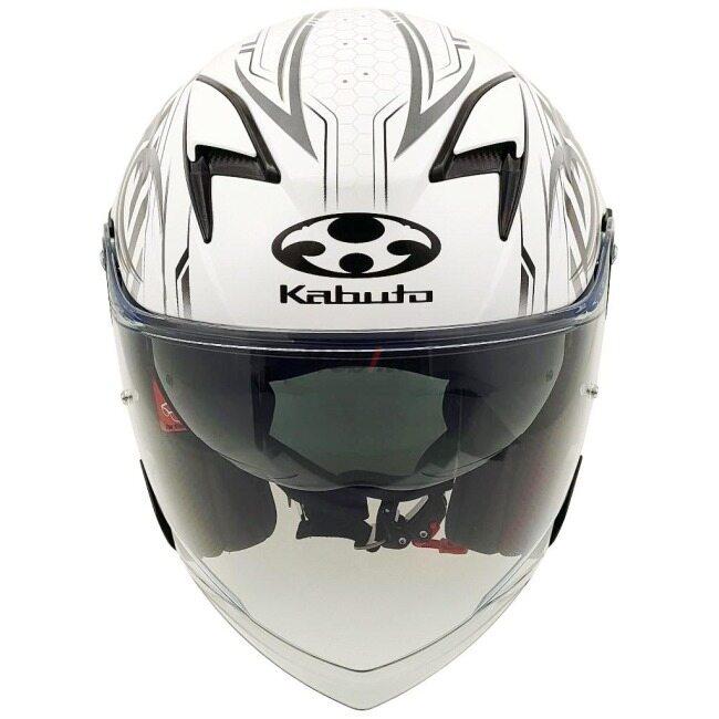 OGK KABUTO オージーケーカブト EXCEED2 CYBER [エクシード2 サイバー パールホワイトブラック] ヘルメット サイズ：M(57-58cm) ジェットヘルメット | OGK Kabuto | 07